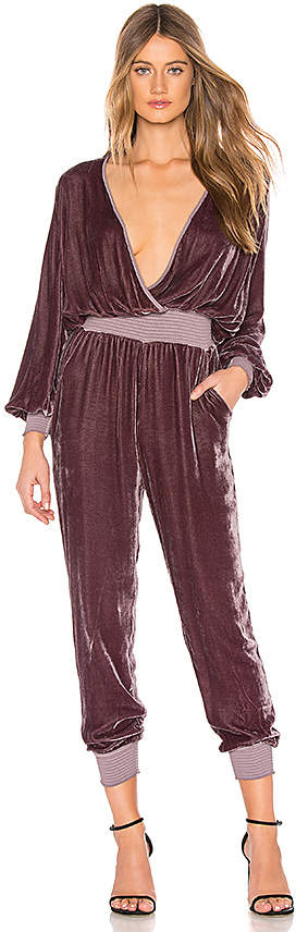 young fabulous and broke velvet jumpsuit